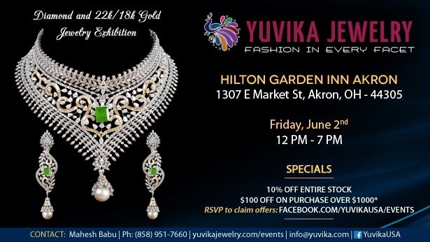 Yuvika Jewelery Akron At Hilton Garden Inn Akron Akron Oh