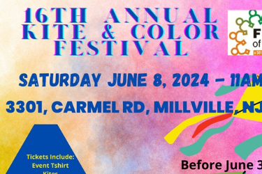 16th Annual Kite & Color Festival in Millville, NJ