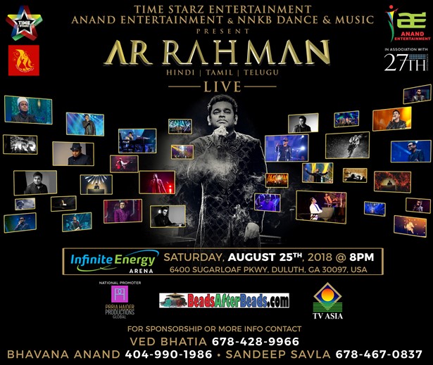 Ar Rahman Live Concert 2018 In Atlanta And Troupe 25 Glorious Years Of