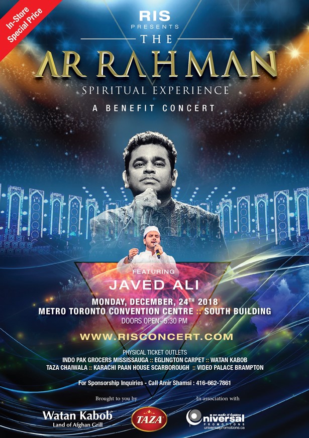RIS Presents AR Rahman A Spiritual Musical Experience at Metro
