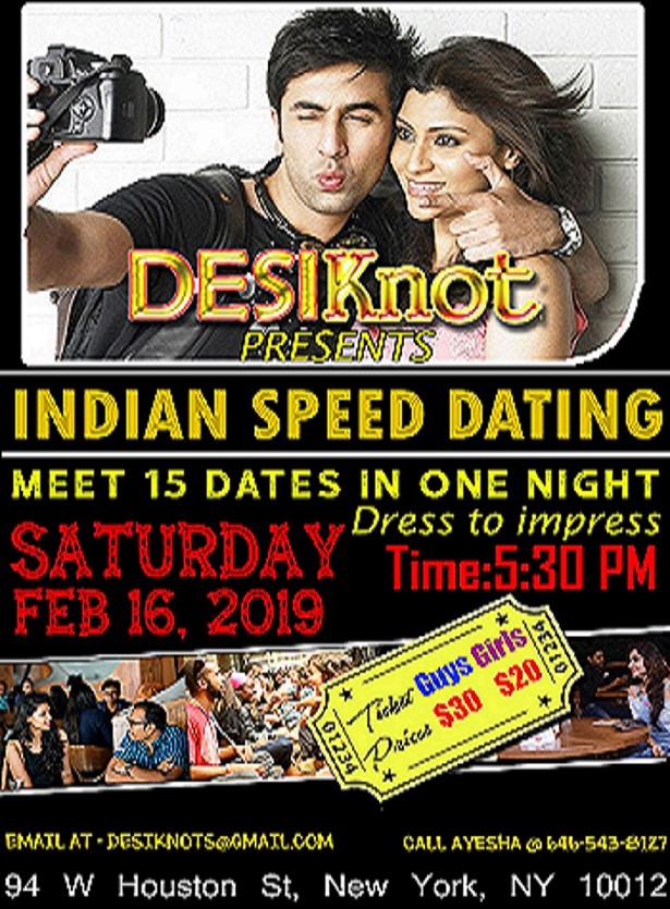 Neue Yuork indische Geschwindigkeit Dating