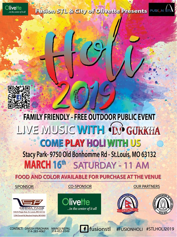 Holi, Festival Of Colors 2019 at Stacy Park, Saint Louis, MO | Indian Event