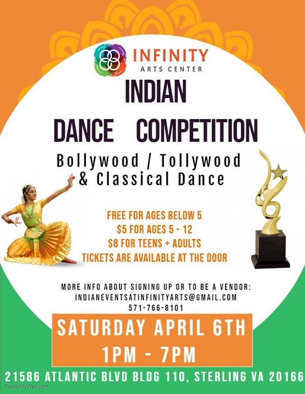 Indian Dance Competition at Infinity Arts Center, Sterling, VA Indian