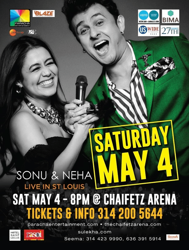 Sonu Nigam with Neha Kakkar Live Concert 2019 in ST Louis at Chaifetz Arena, Saint Louis, MO ...