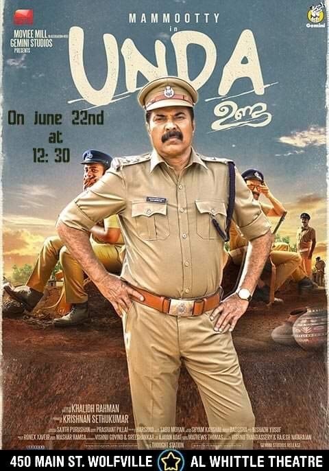 Unda Malayalam Movie With English Subtitles at Al Whittle Theatre,  Wolfville, NS | Indian Event