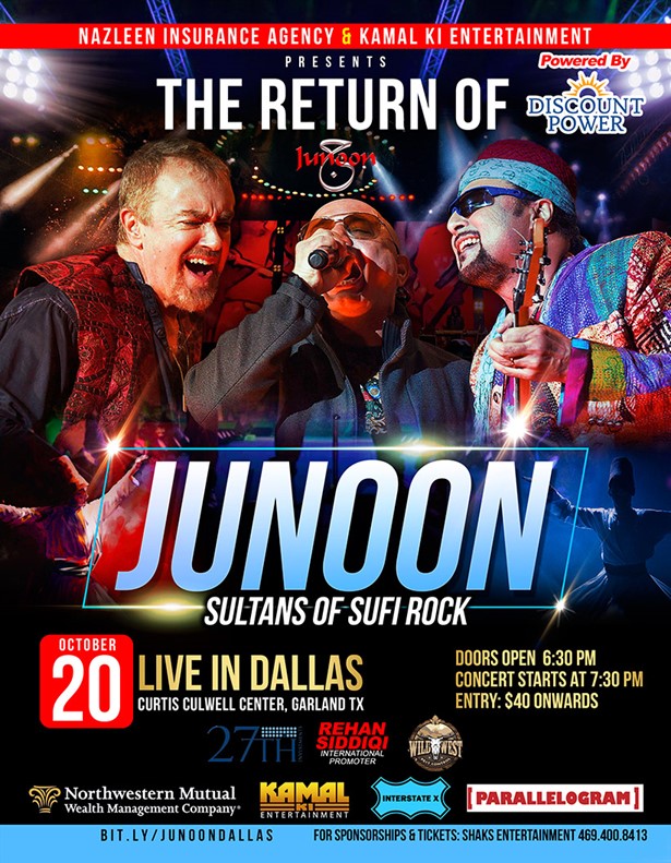 Junoon Live in Concert Dallas (The Sultans of Sufi Rock Return!) at