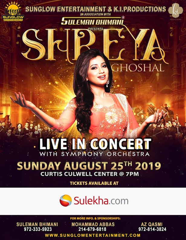 Shreya Ghoshal Live In Concert Dallas at Curtis Culwell Center