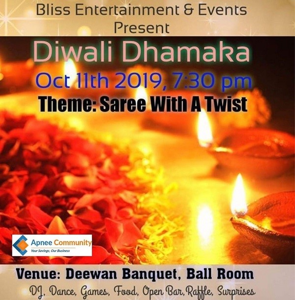 Diwali Dhamaka 2019 at Deewan Banquet, Piscataway, NJ | Indian Event