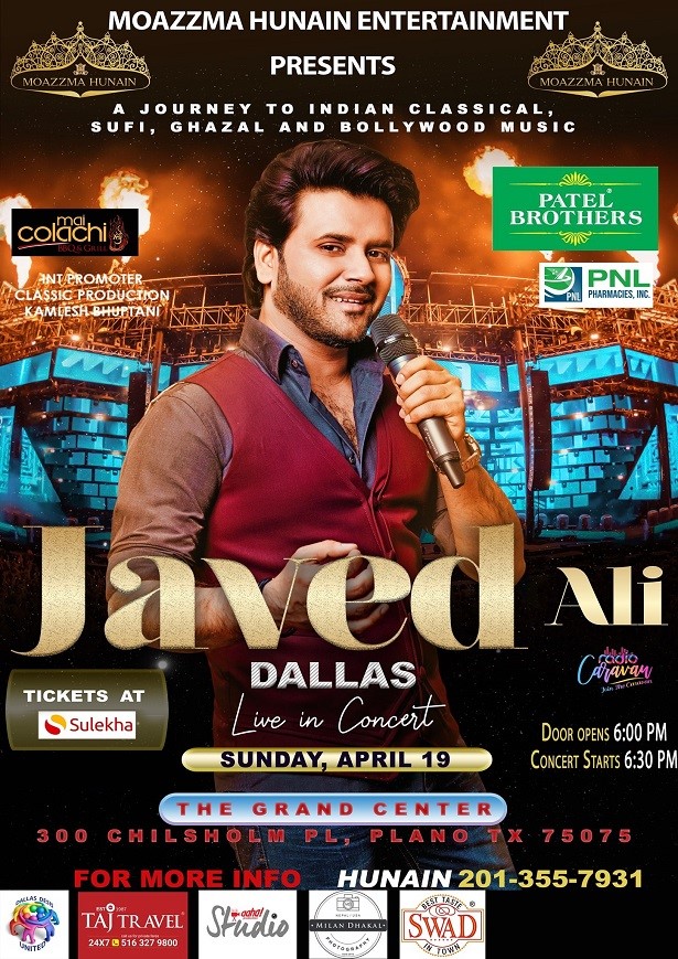 Javed Ali LIVE in concert at Grand Center, Plano, TX Indian Event