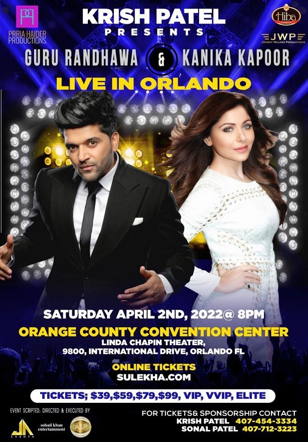 Guru Randawa & Kanika Kapoor Live in Orlando, FL
