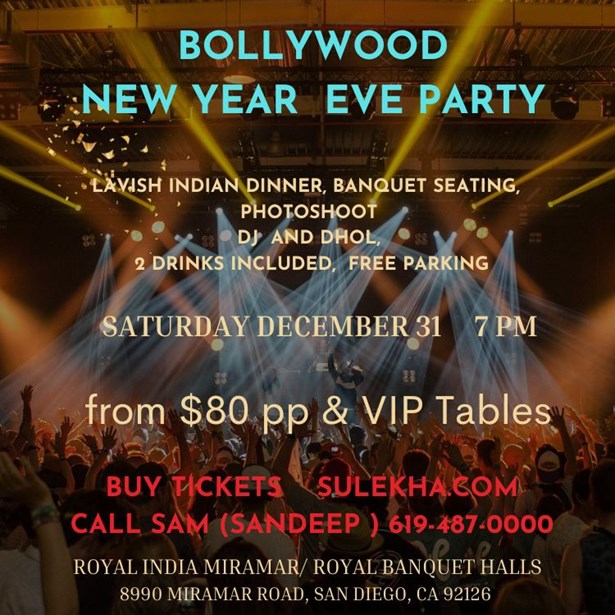 Bollywood New Year Party In San Diego Desi Events