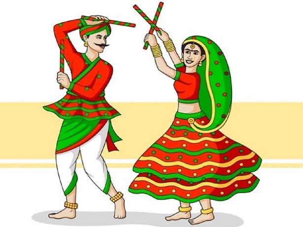 Download shubh durga puja hindi calligraphy text navratri festival garba  couple dandiya cdr | CorelDraw Design (Download Free CDR, Vector, Stock  Images, Tutorials, Tips & Tricks)