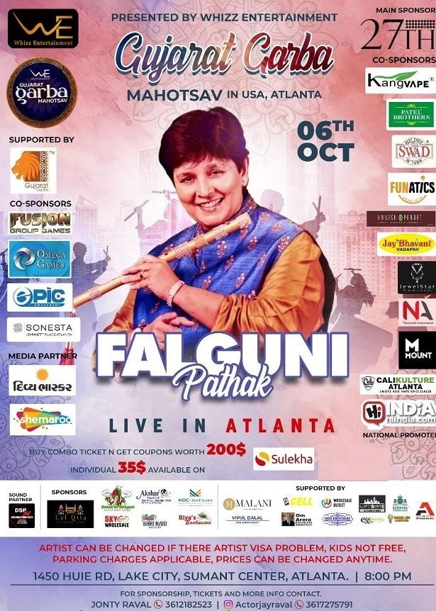 The Return of the Queen of Dandiya Falguni Pathak Comes to the USA and