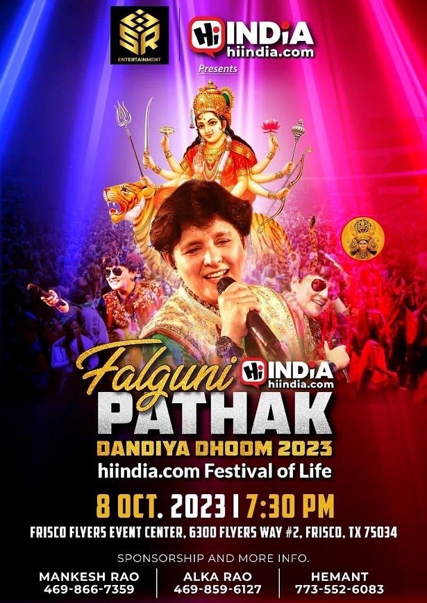 The Return of the Queen of Dandiya Falguni Pathak Comes to the USA and