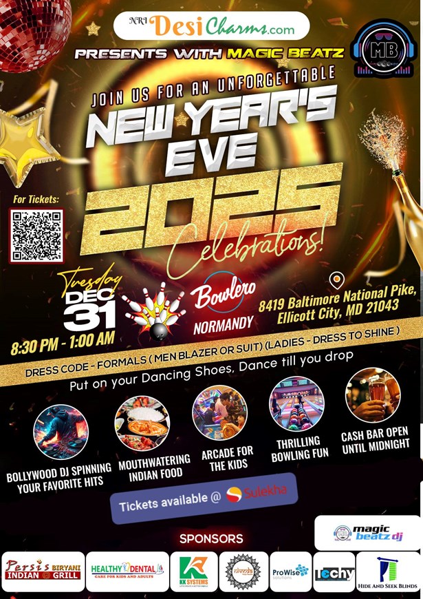 New Year's Eve 2025 Celebrations at Bowlero Ellicott City at Bowlero