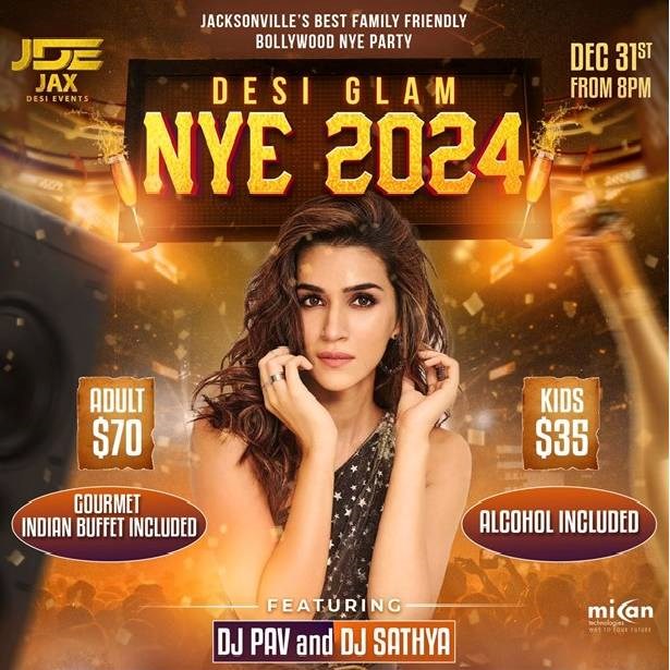 Desi Glam New Year’s Eve 2024 Party at Ballroom Dance Academy