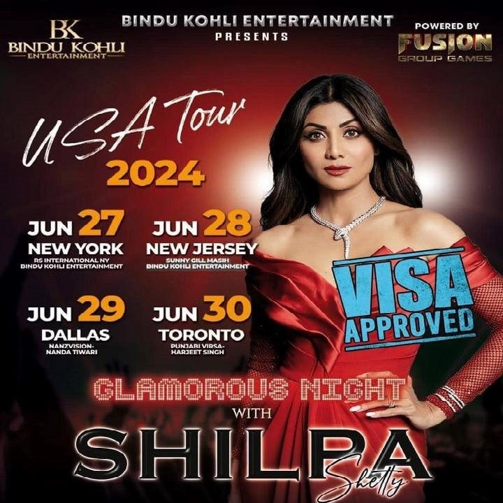 The Shining Star of Bollywood, Shilpa Shetty, hosts an exclusive evening. Lights, camera, glamour