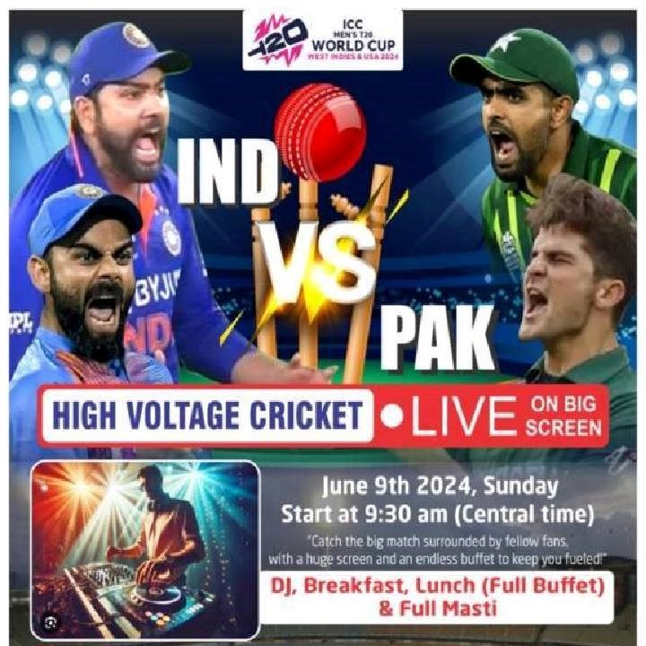 Witness the Cricket Craze Live: India vs Pakistan at Absolute BBQ with Sulekha!