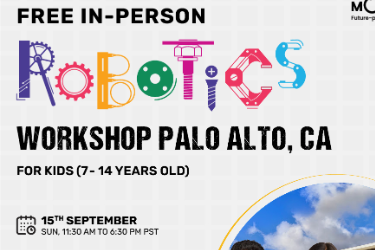 In-person Free Robotics Workshop For Kids At Palo Alto, Ca (7-14 Yrs) in Palo Alto, CA