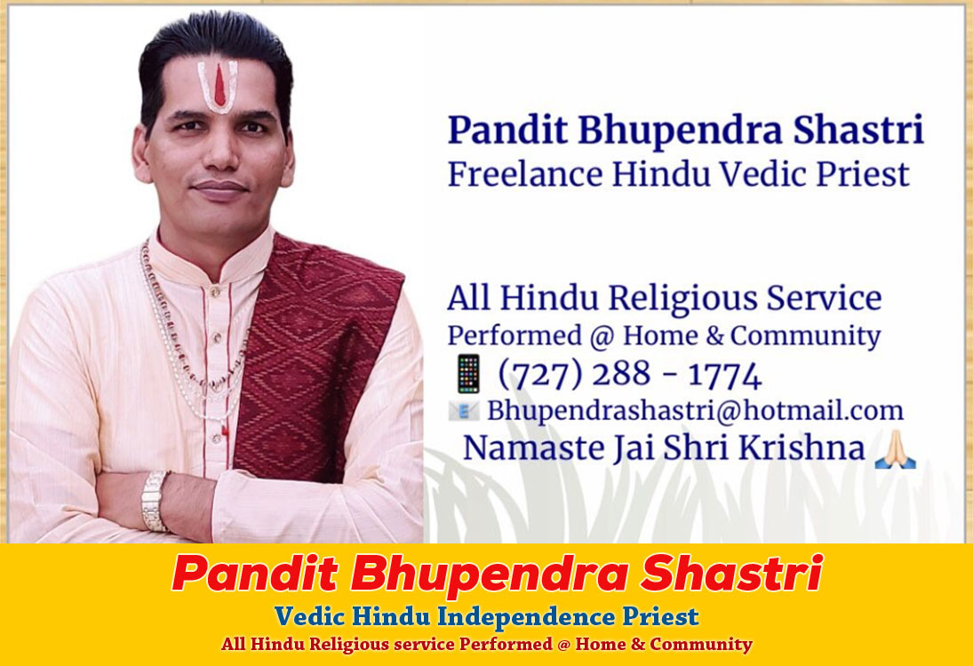 1095px x 750px - Pandit Bhupendra Shastri - Freelance Hindu Priest in Orlando, FL